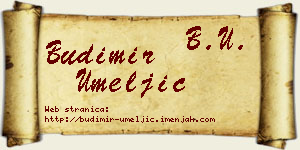 Budimir Umeljić vizit kartica